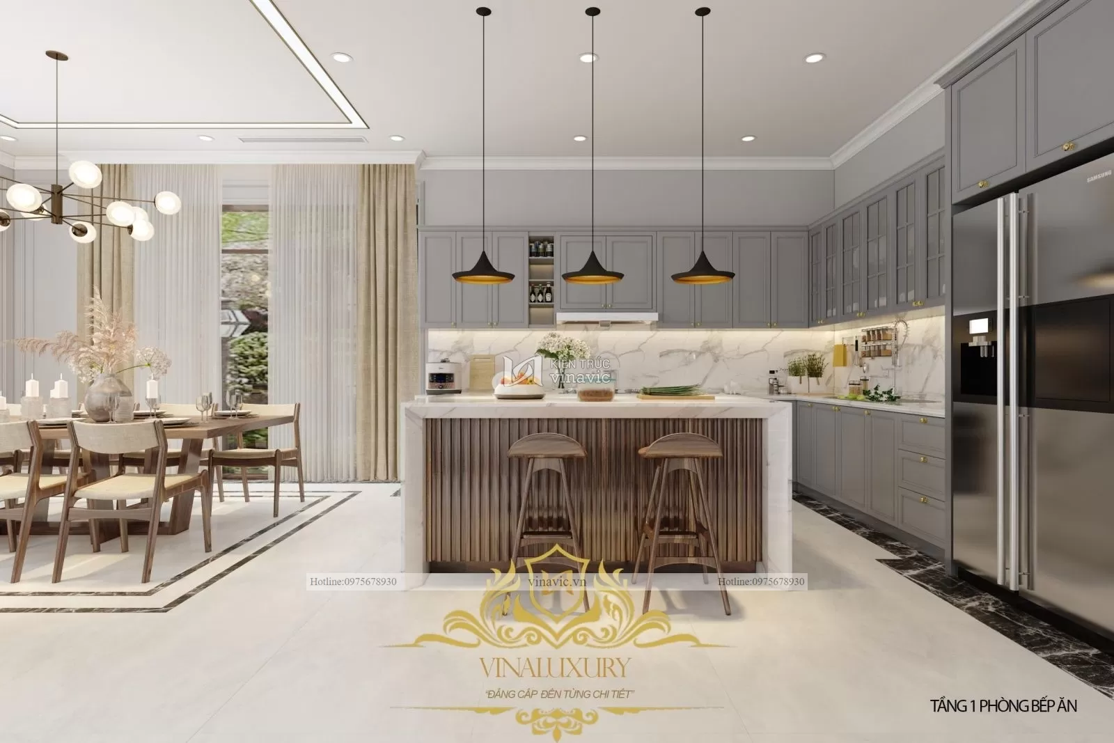 Mẫu thiết kế nội thất đẹp nhà anh Giang Thái Bình NT2301