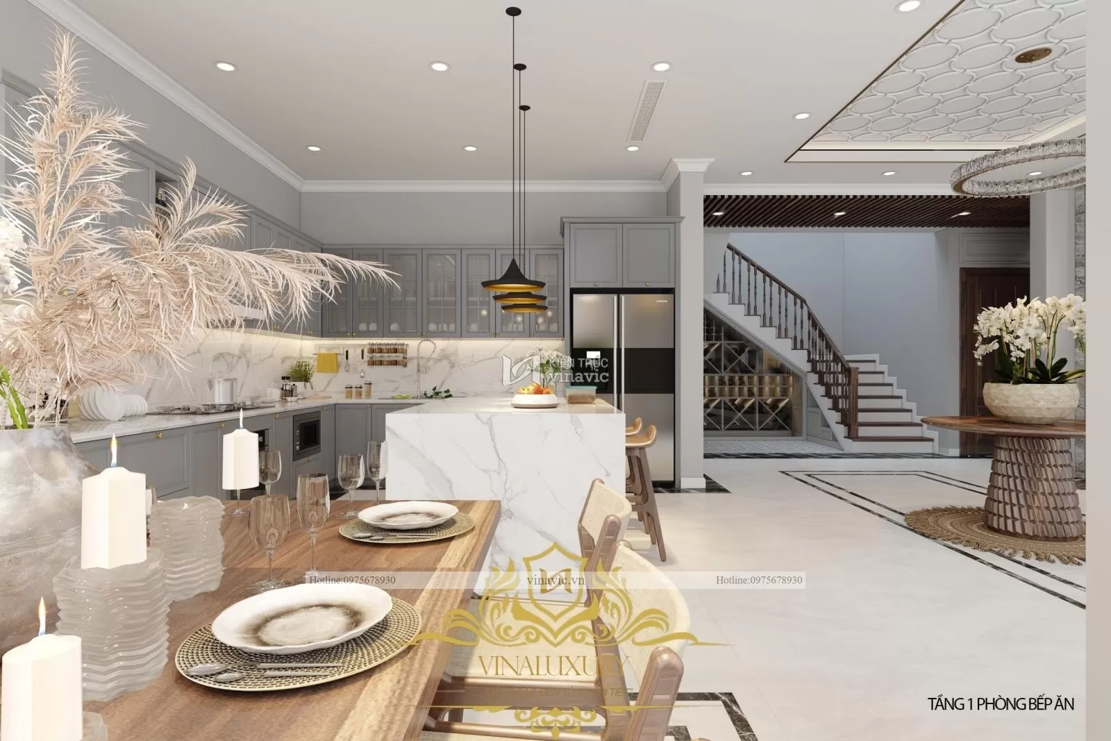 Mẫu thiết kế nội thất đẹp nhà anh Giang Thái Bình NT2301