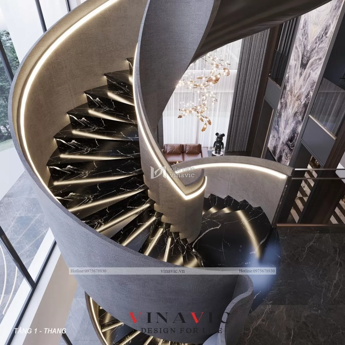 Thiết kế nội thất cao cấp màu đen sang trọng anh Vinh Phú Thọ NT2305