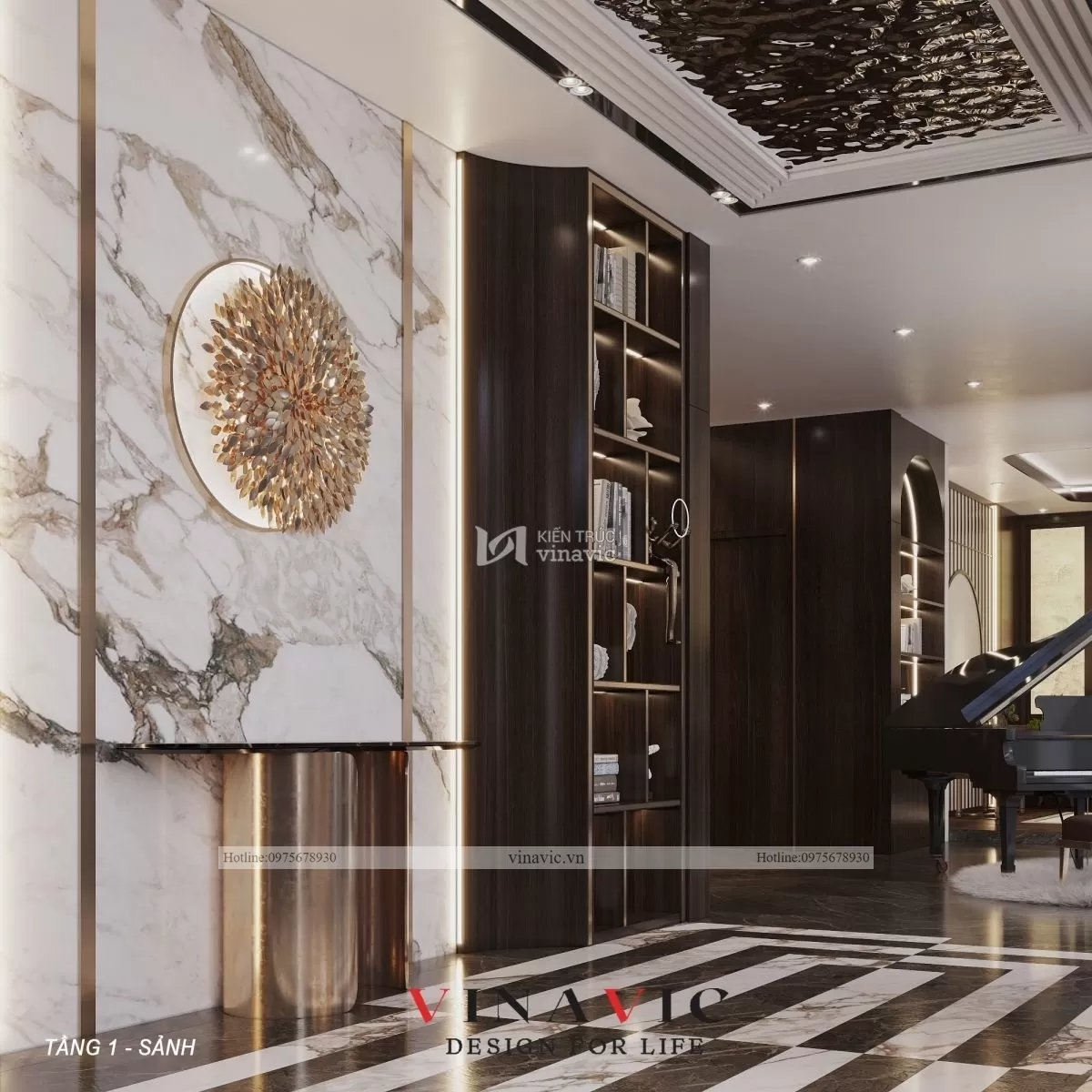 Thiết kế nội thất cao cấp màu đen sang trọng anh Vinh Phú Thọ NT2305