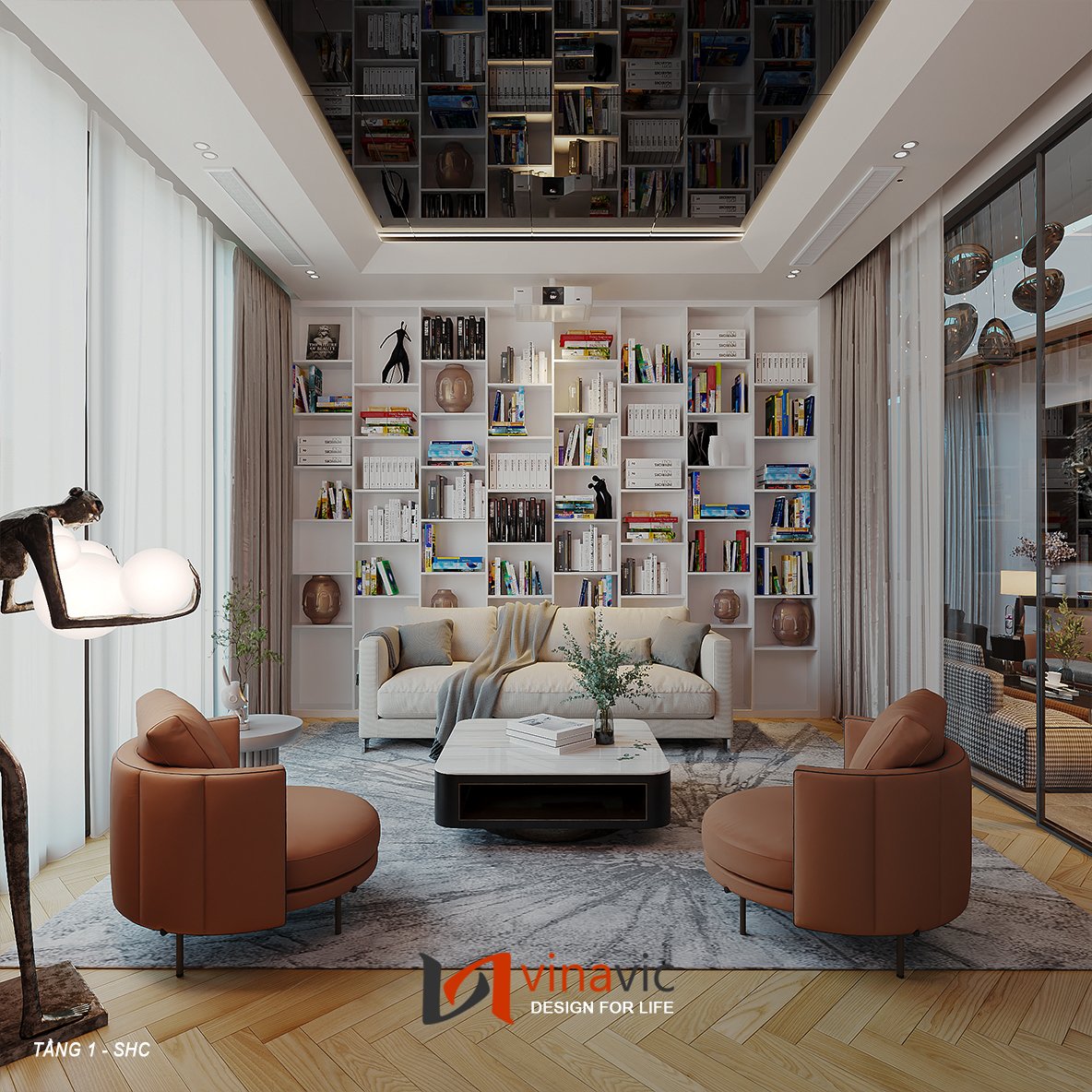 Thiết kế nội thất đẹp thông tầng anh Tuấn Anh Hưng Yên NT2306