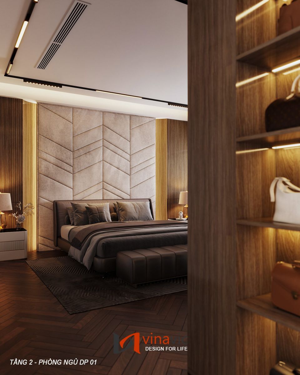 Thiết kế nội thất đẹp thông tầng anh Tuấn Anh Hưng Yên NT2306