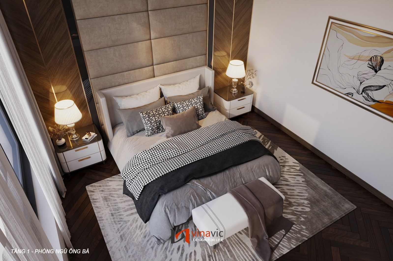 Thiết kế nội thất đẹp thông tầng anh Tuấn Anh Hưng Yên NT2306