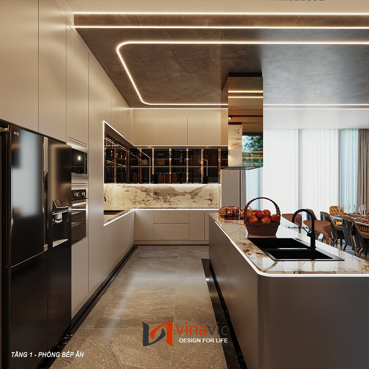 Thiết kế nội thất đẹp thông tầng anh Tuấn Anh Hưng Yên NT2306