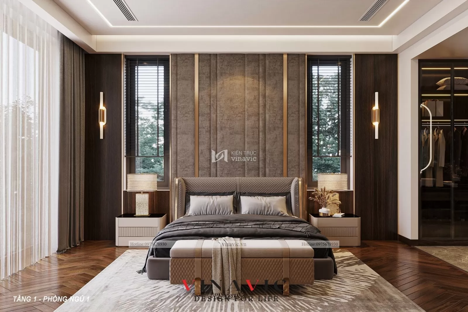 Mẫu thiết kế nội thất biệt thự hiện đại 500m2 (CĐT: Mr Vinh - Phú Thọ) NT2315