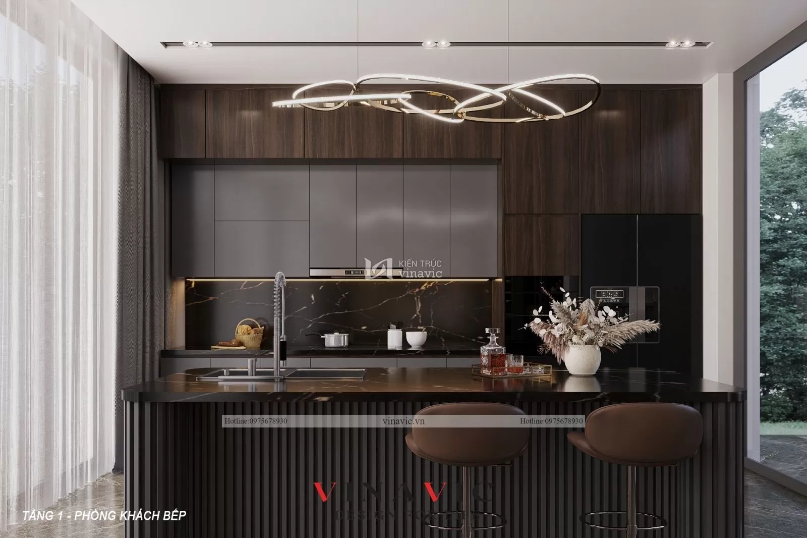 Mẫu thiết kế nội thất biệt thự hiện đại 500m2 (CĐT: Mr Vinh - Phú Thọ) NT2315