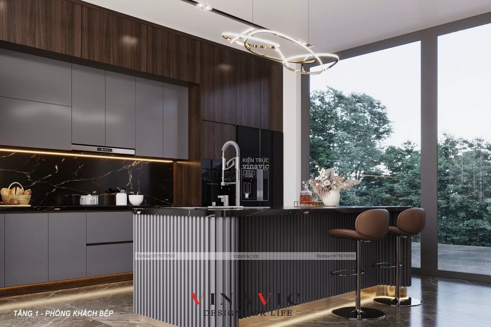 Mẫu thiết kế nội thất biệt thự hiện đại 500m2 (CĐT: Mr Vinh - Phú Thọ) NT2315