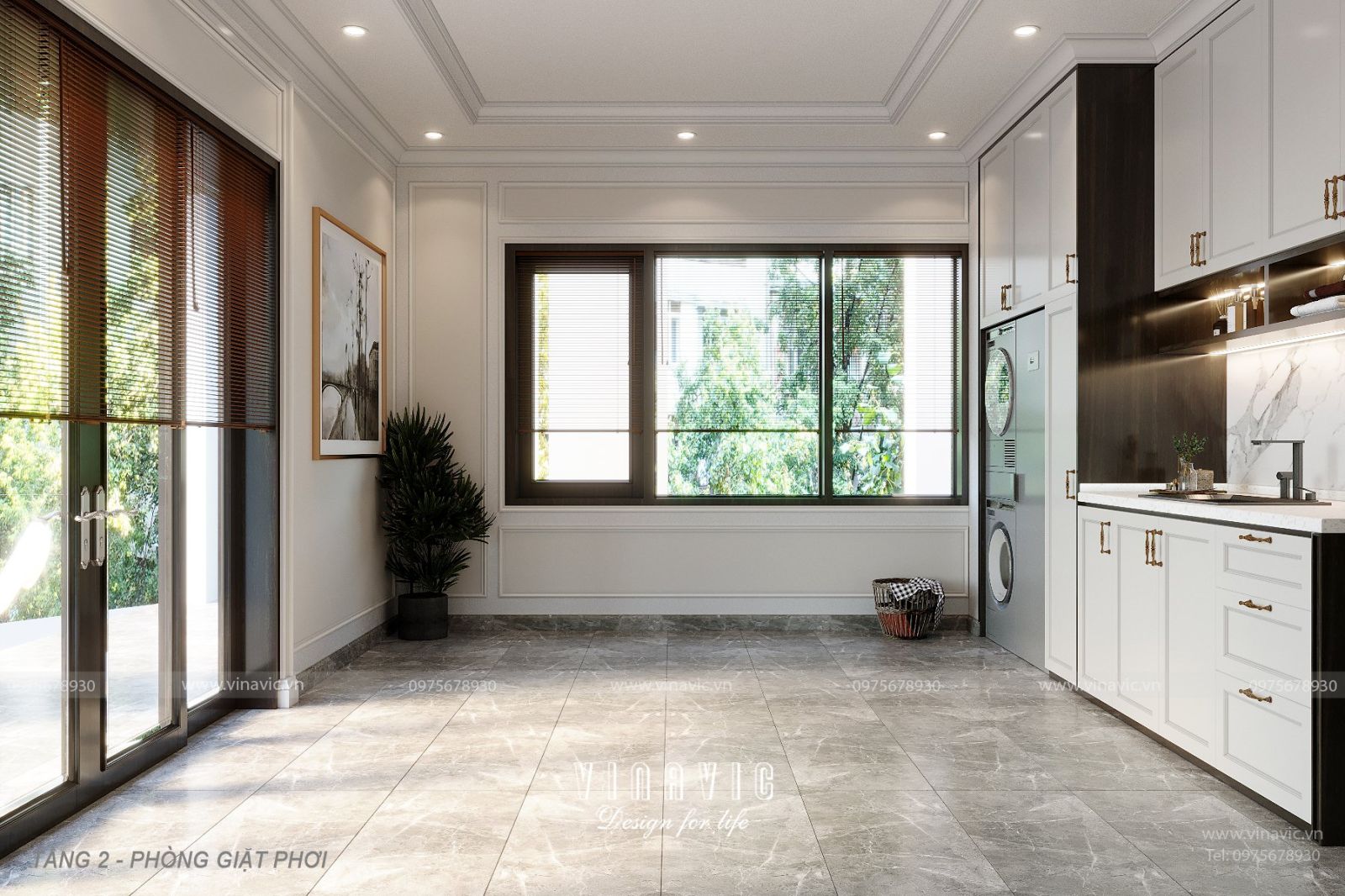 Thiết kế nội thất biệt thự Tân Cổ Điển 340m2 (CĐT: Mr Phú- Hà Tĩnh) NT2319