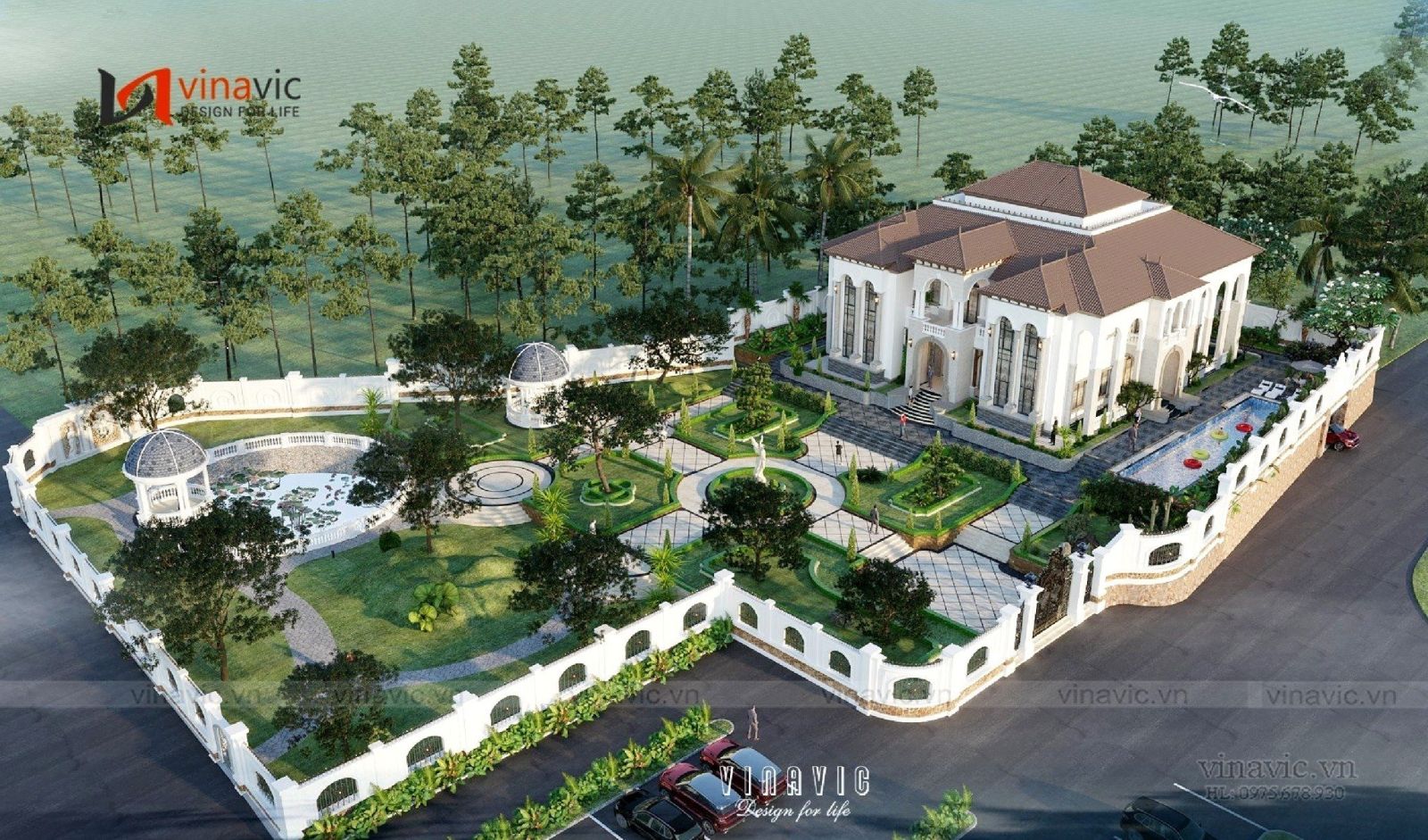 Thi công biệt thự Địa Trung Hải 340m2 (CĐT: Mr Phú- Hà Tĩnh) TCBT2207