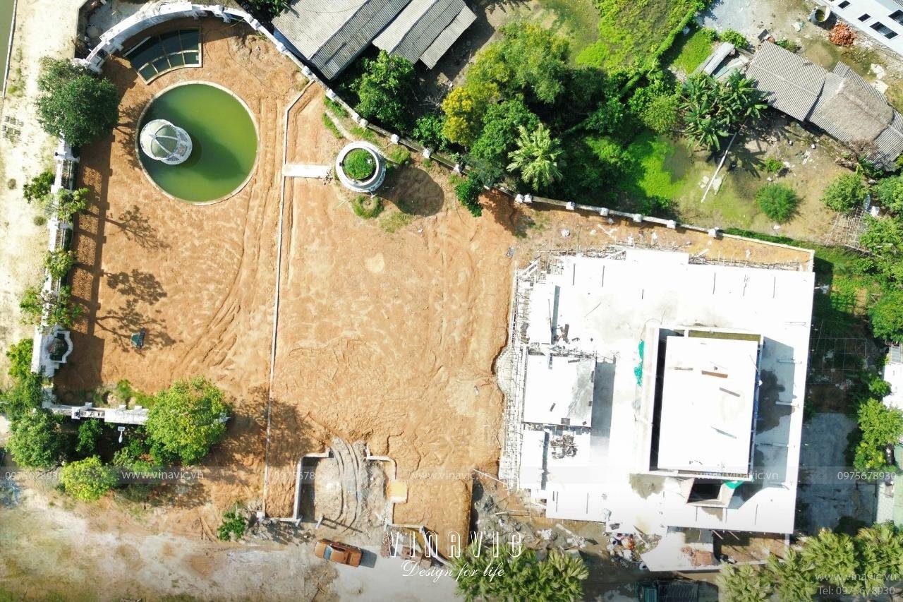 Thi công biệt thự Địa Trung Hải 340m2 (CĐT: Mr Phú- Hà Tĩnh) TCBT2207