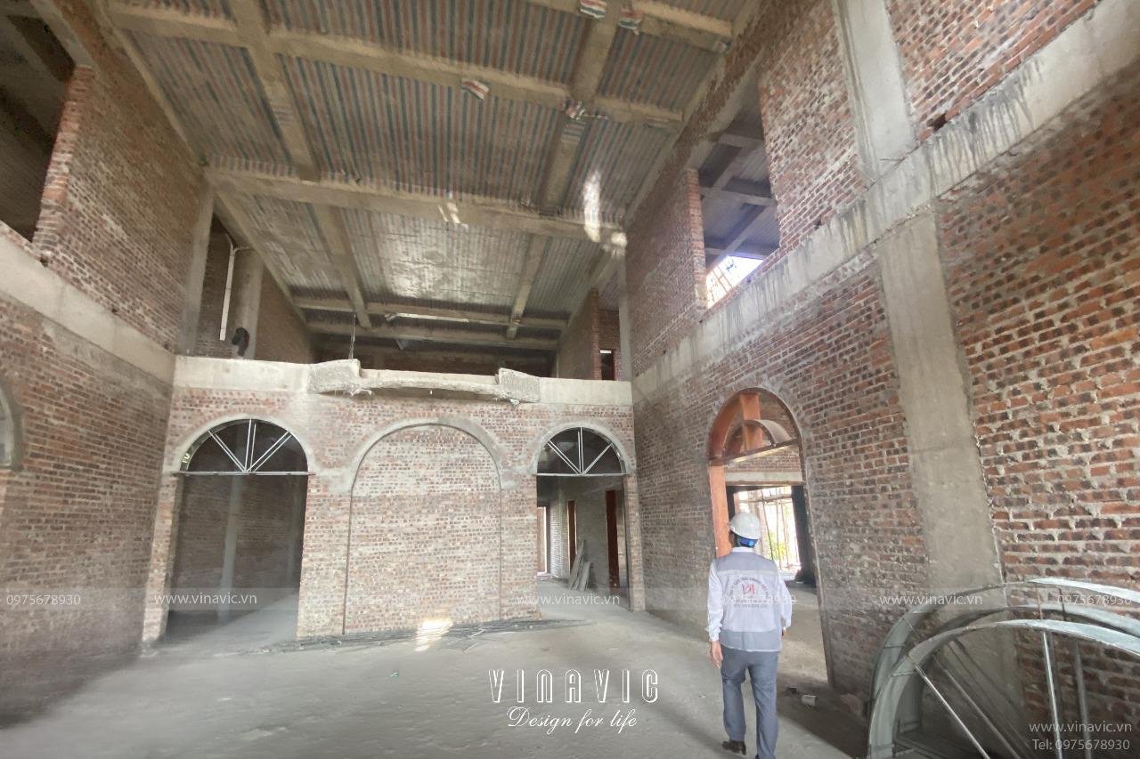 Thi công biệt thự Địa Trung Hải 340m2 (CĐT: Mr Phú- Hà Tĩnh) TCBT2207