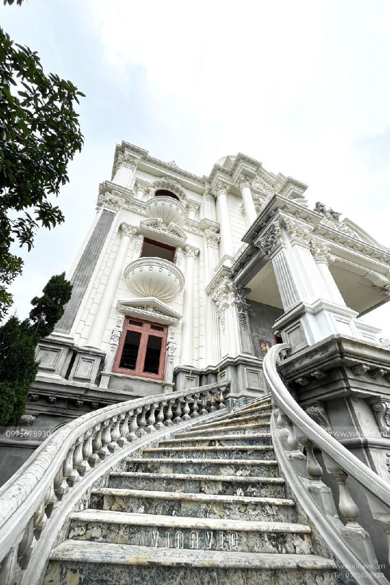 Thi công biệt thự Cổ Điển 4 tầng 264m2 (CĐT: Mr Ngọc- Thường Tín) TCBT2208