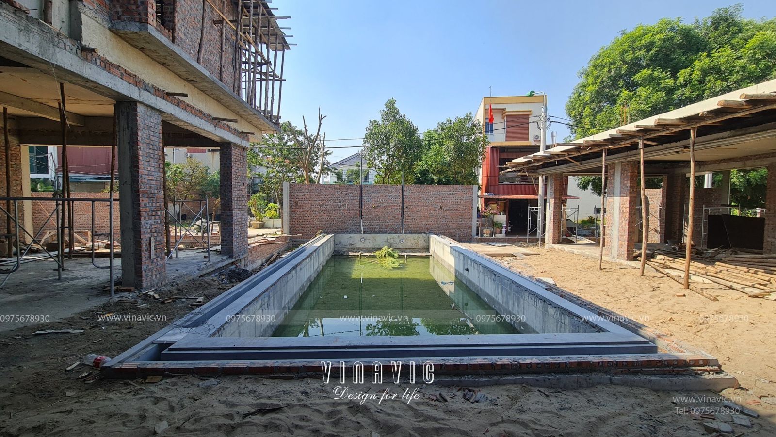 Thi công biệt thự hiện đại 3 tầng 270m2 (CĐT: Mr Dương - Bắc Giang) TCBT2209