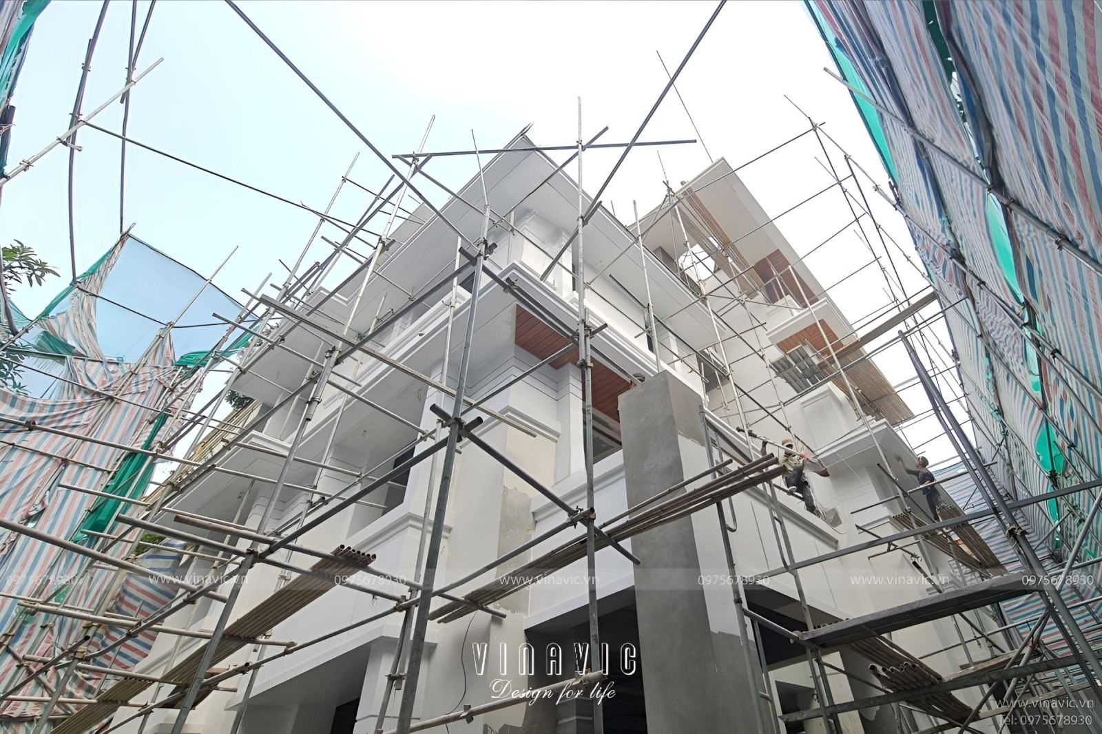 Thi công biệt thự hiện đại 4 tầng 120m2 (CĐT: Mr Quyền - Linh Đàm) TCBT2211