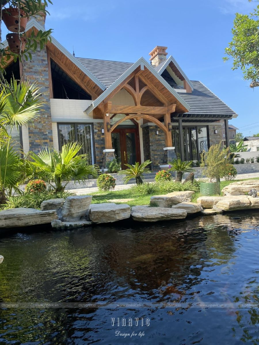 Thi công biệt thự 1 tầng hiện đại 240m2 (CĐT: Mr Thuận - Vĩnh Phúc) TCBT2212