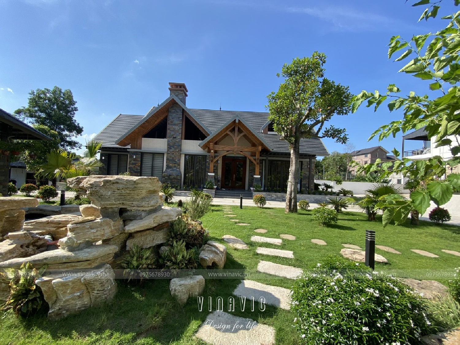 Thi công biệt thự 1 tầng hiện đại 240m2 (CĐT: Mr Thuận - Vĩnh Phúc) TCBT2212