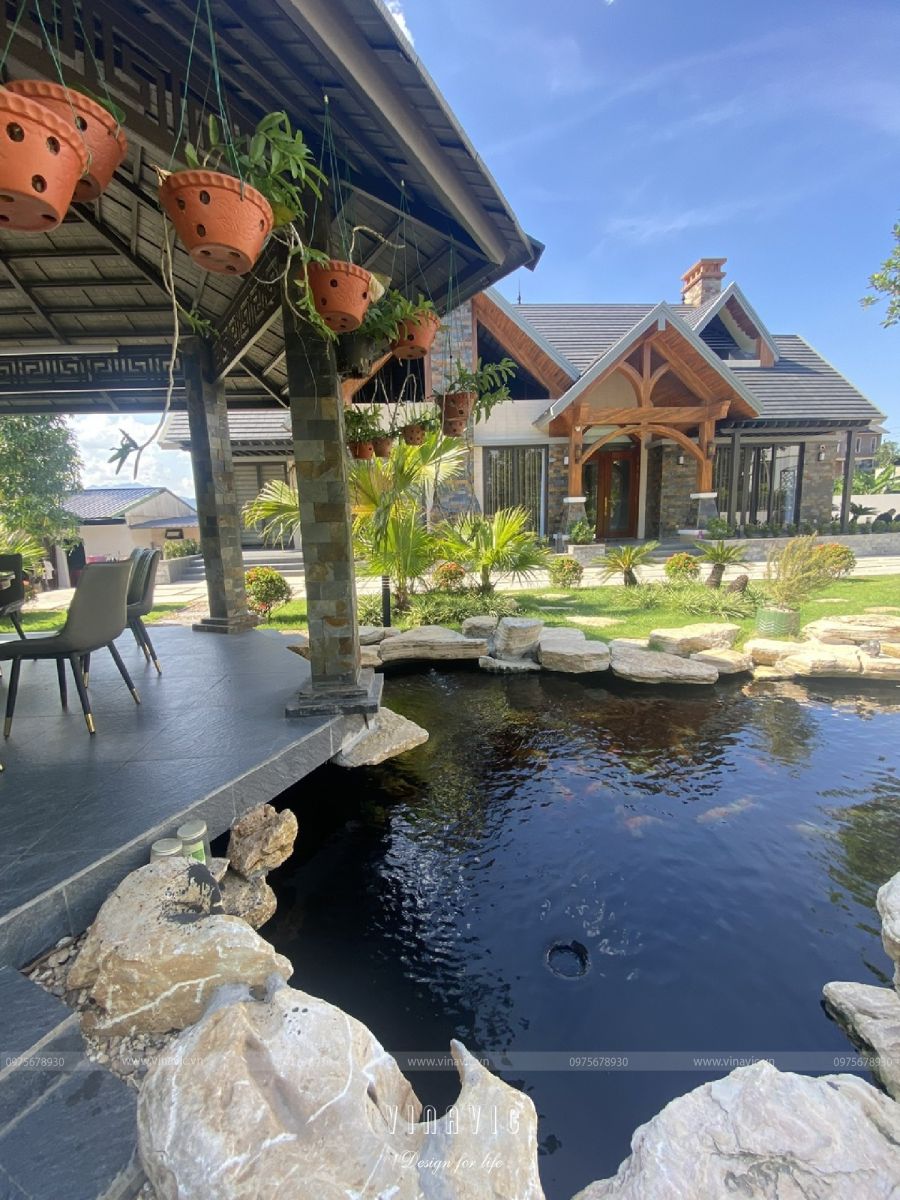 Thi công biệt thự 1 tầng hiện đại 240m2 (CĐT: Mr Thuận - Vĩnh Phúc) TCBT2212