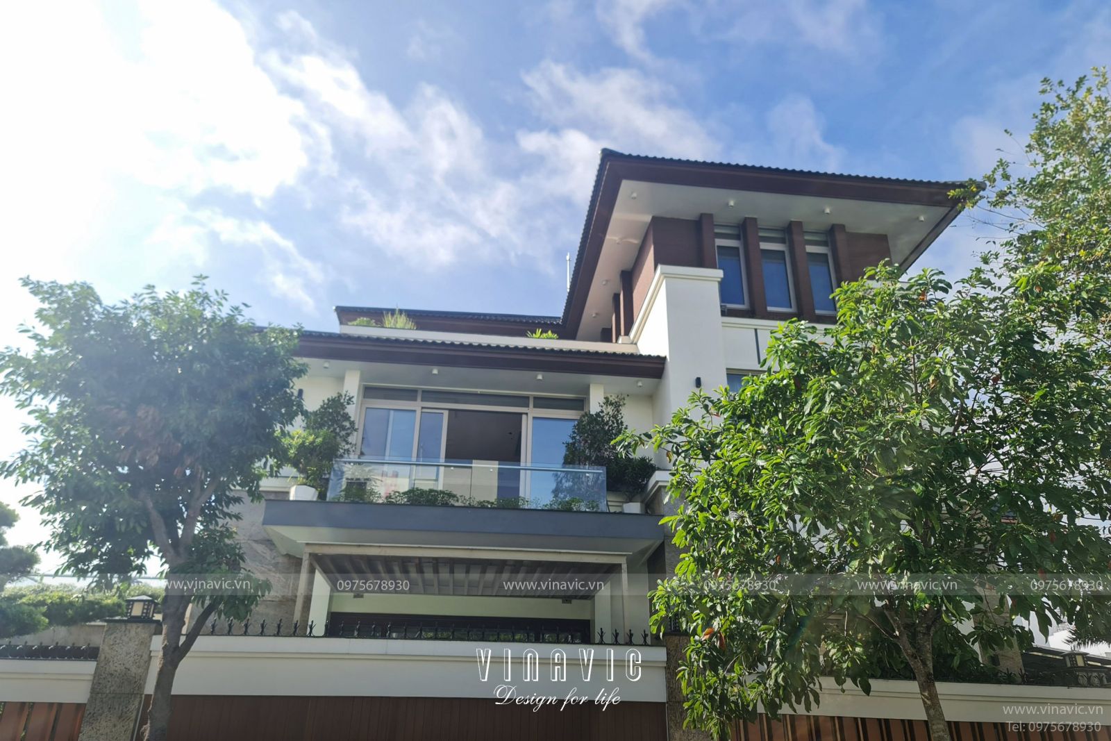 Thi công biệt thự góc 3 tầng 2 mặt tiền 208m2 (CĐT: Mr Hiệu - An Giang) TCBT2214