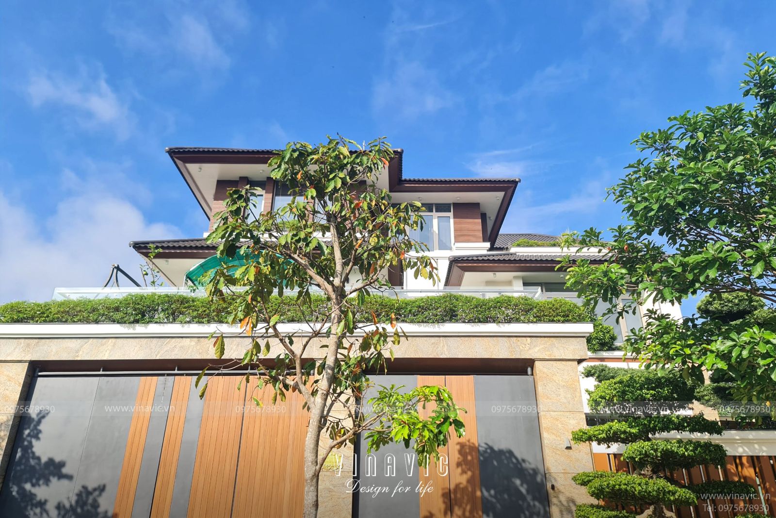 Thi công biệt thự góc 3 tầng 2 mặt tiền 208m2 (CĐT: Mr Hiệu - An Giang) TCBT2214