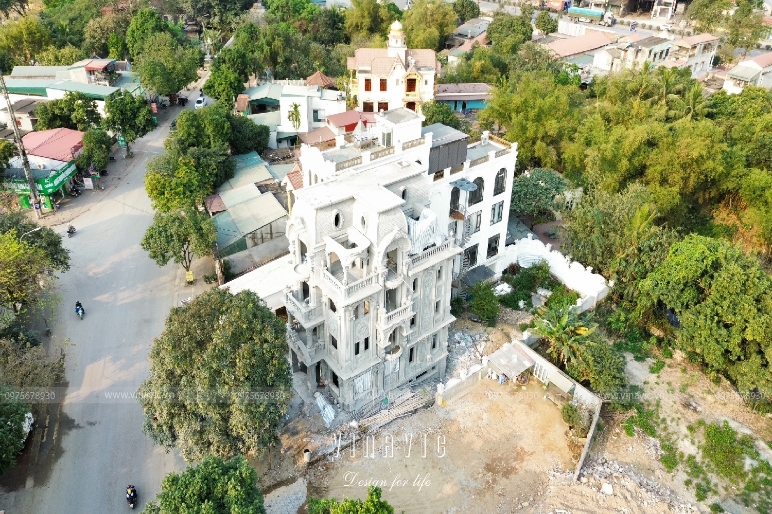 Thi công biệt thự tân cổ điển 4 tầng 1 hầm (CĐT: Mr Tuấn - Thanh Hóa) TCBT2216