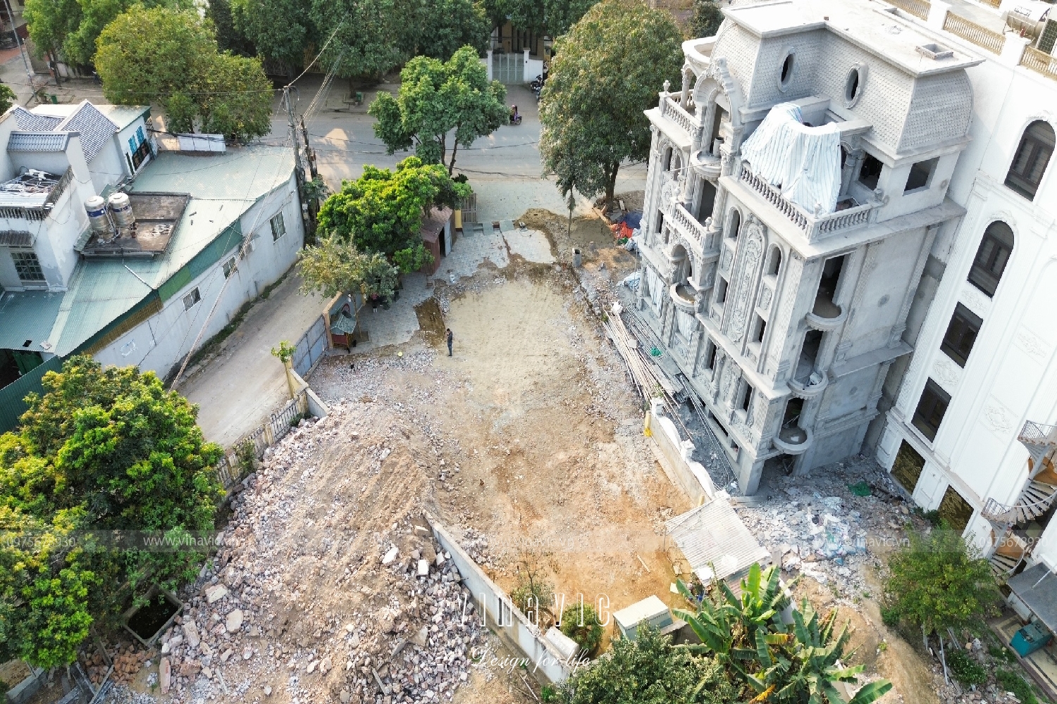 Thi công biệt thự tân cổ điển 4 tầng 1 hầm (CĐT: Mr Tuấn - Thanh Hóa) TCBT2216