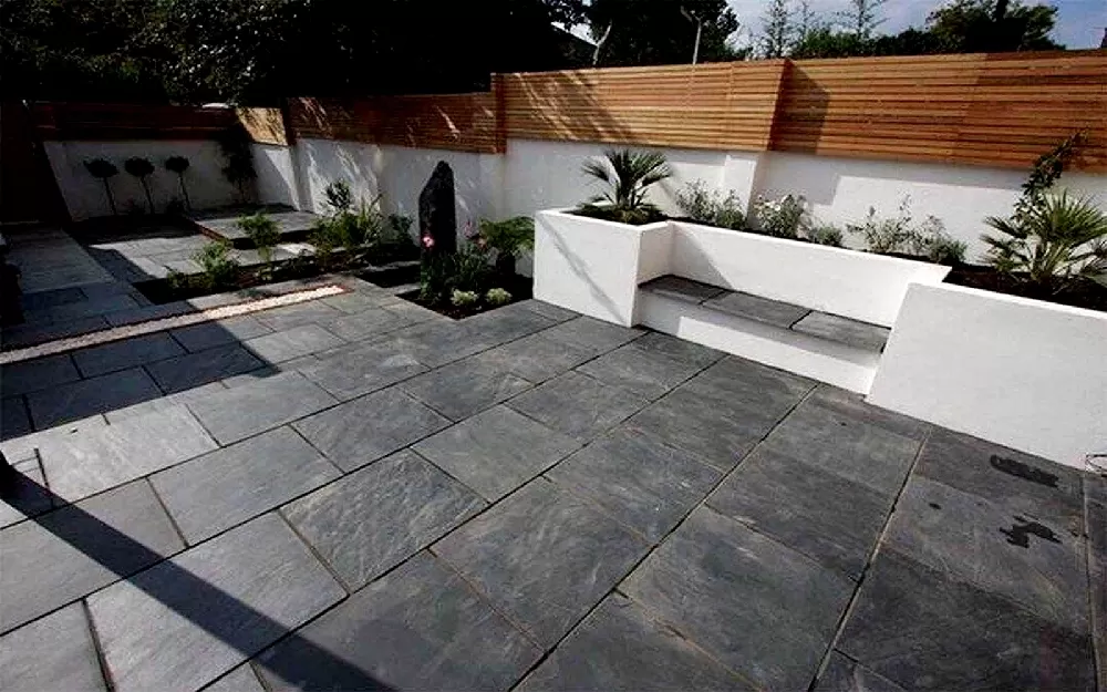 Gạch lát sân vườn giả đá