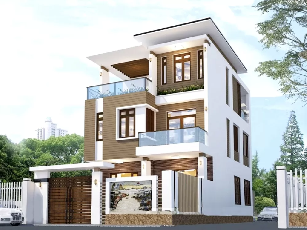 Sự kết hợp hoàn hảo giữa nâu đất và trắng