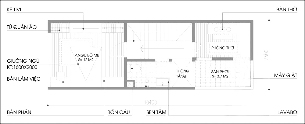 Mặt bằng tầng 3