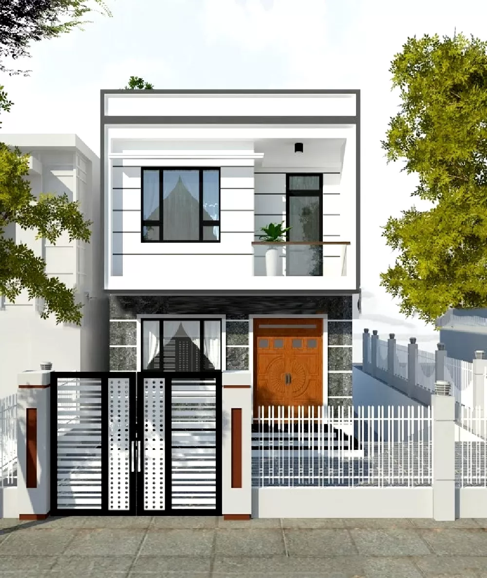 Mẫu nhà 2 tầng 6x13m