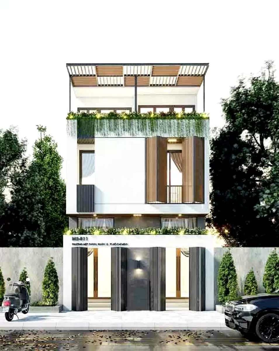 Trồng cây xanh bên ngoài để tạo bóng mát 