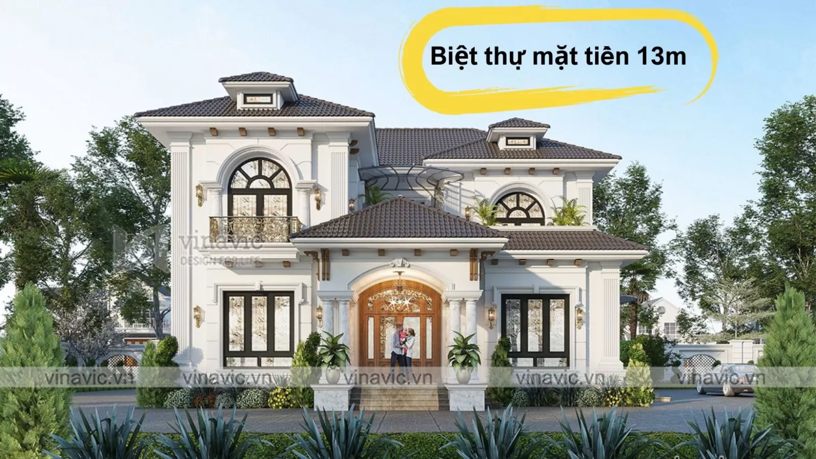 Biệt thự mặt tiền 13m l