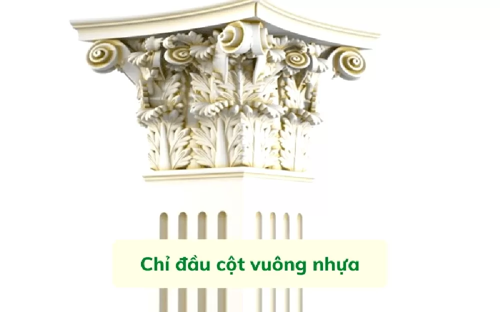Phào chỉ cột vuông nhựa