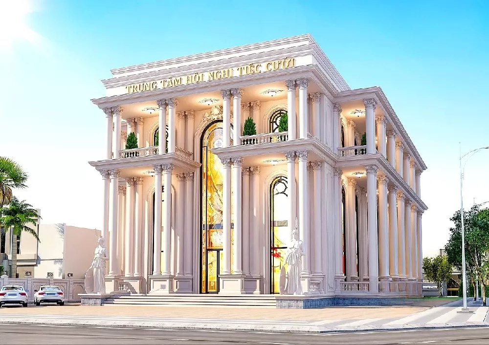 Màu trắng ngoại thất chủ đạo, tạo nên vẻ đẹp sang trọng, tinh tế.