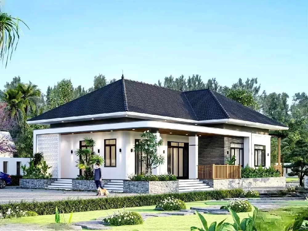 Khi xây dựng nhà trên đất vườn, cần tuân thủ các quy định về khoảng cách an toàn đối với các công trình 