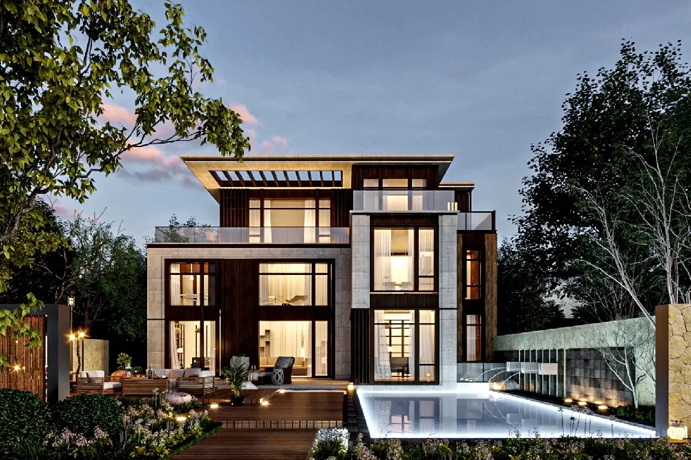 Sân vườn rộng lớn làm nơi thư giãn lý tưởng