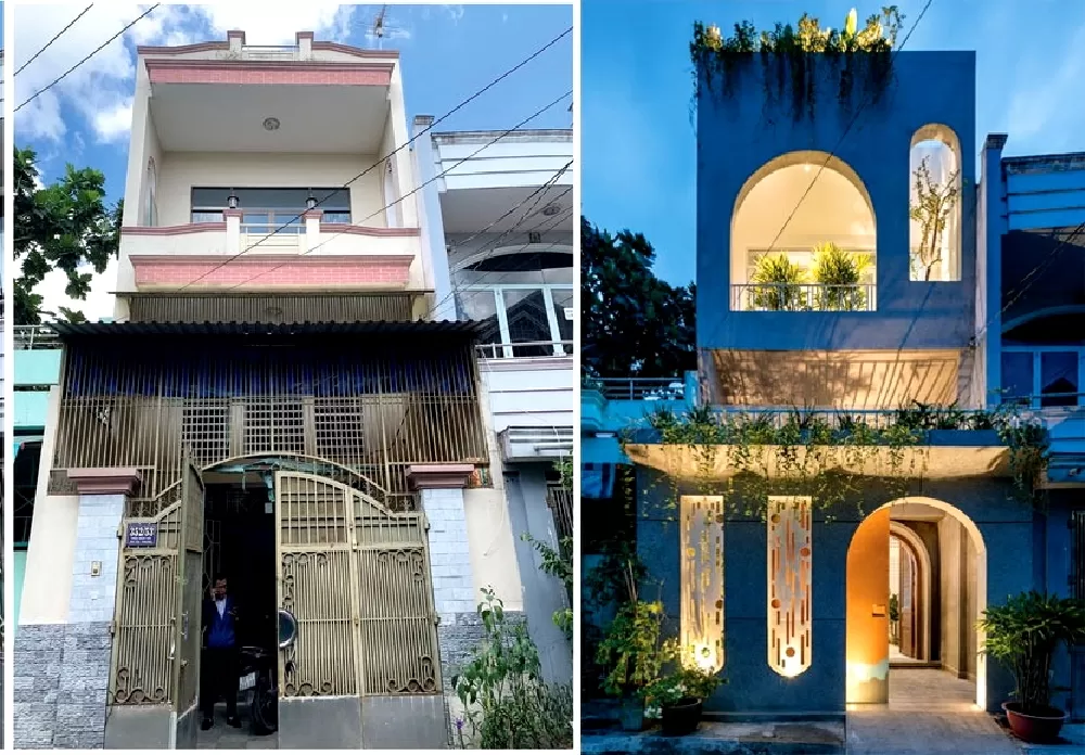 Ngôi nhà 2 tầng cũ được lột xác hoàn toàn với diện mạo mới