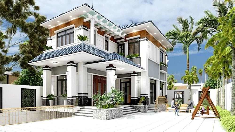 Sảnh nhà mái nhật đảm bảo tính thẩm mỹ