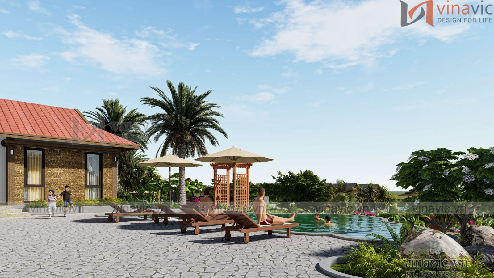 Đường lát đá tự nhiên bền đẹp