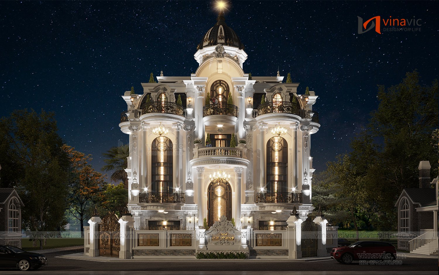 Ngôi biệt thự BT2339 rực rỡ về đêm