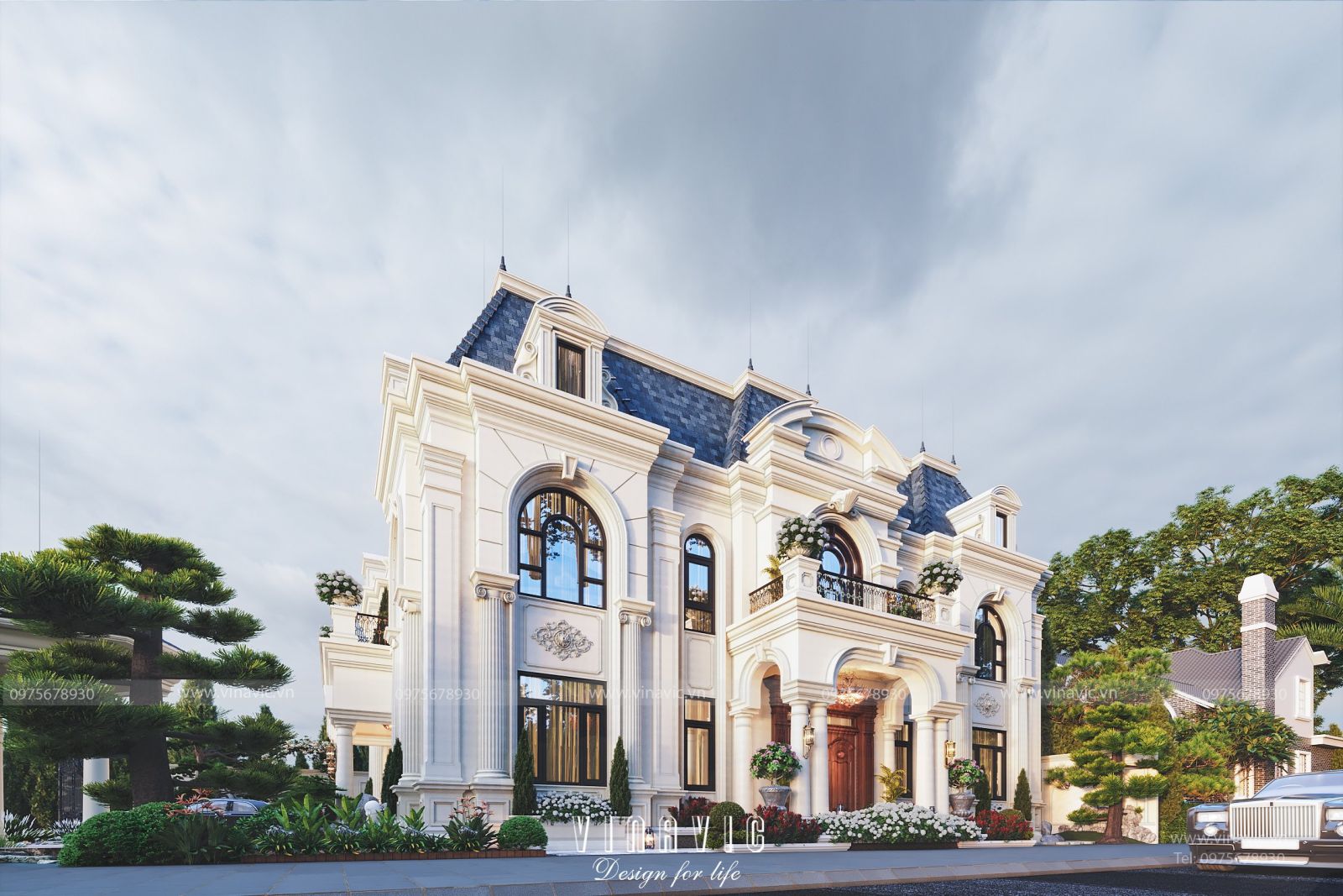 Nhà biệt thự mini tân cổ điển