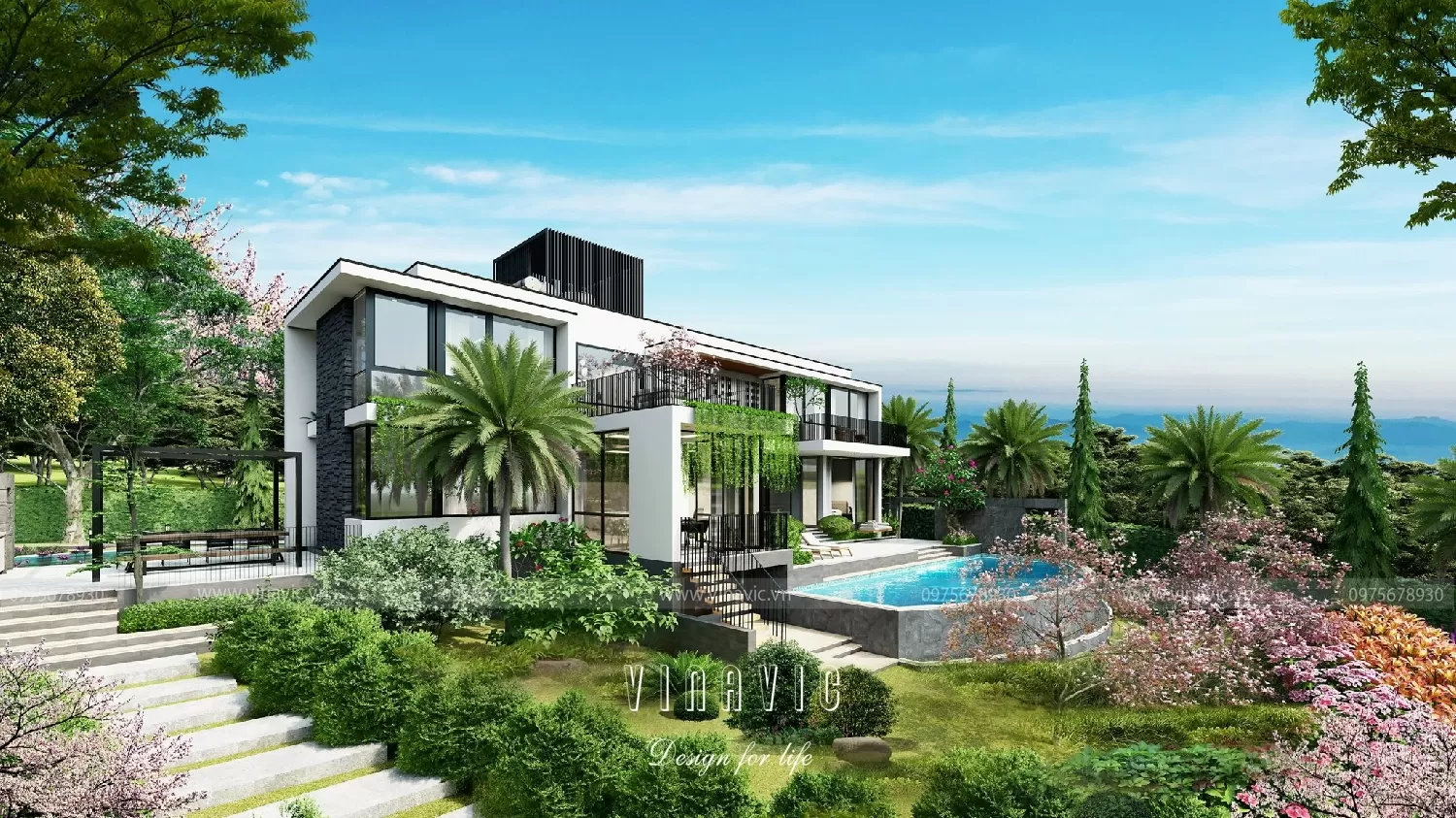 Chi phí xây dựng sân vườn ở nông thôn hợp lý