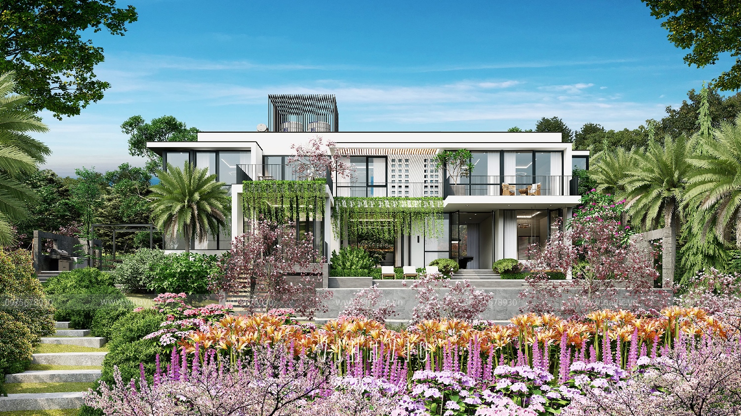 Mặt tiền Villa BT2347 như truyện cổ tích