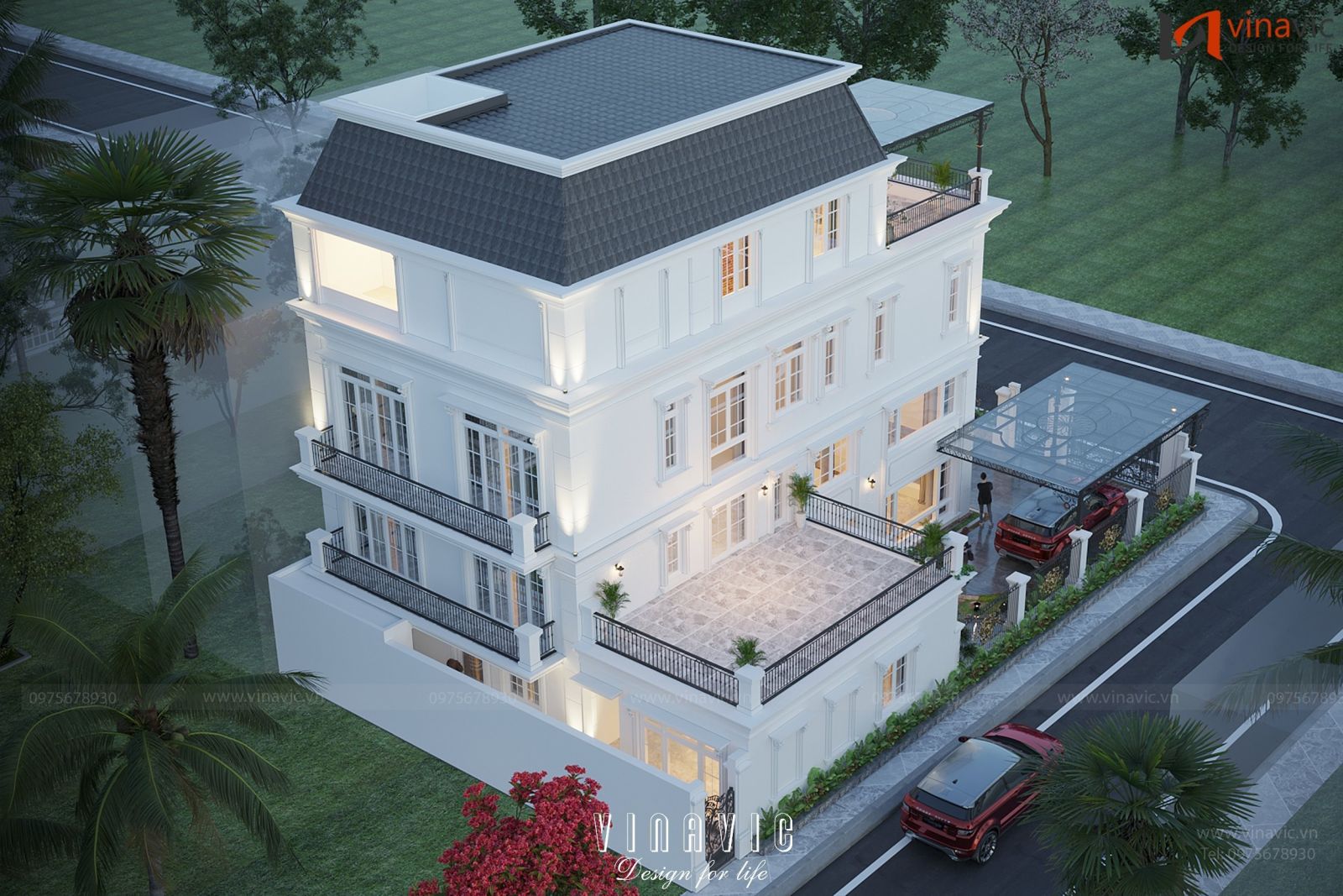 Khu vực sau của biệt thự BT2349