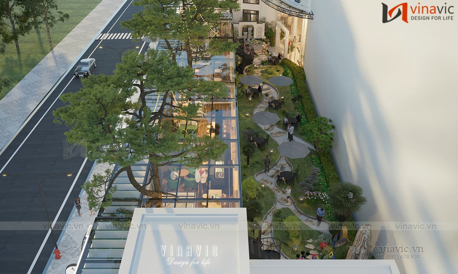 Mái kính giúp tận dụng tối đa ánh sáng tự nhiên