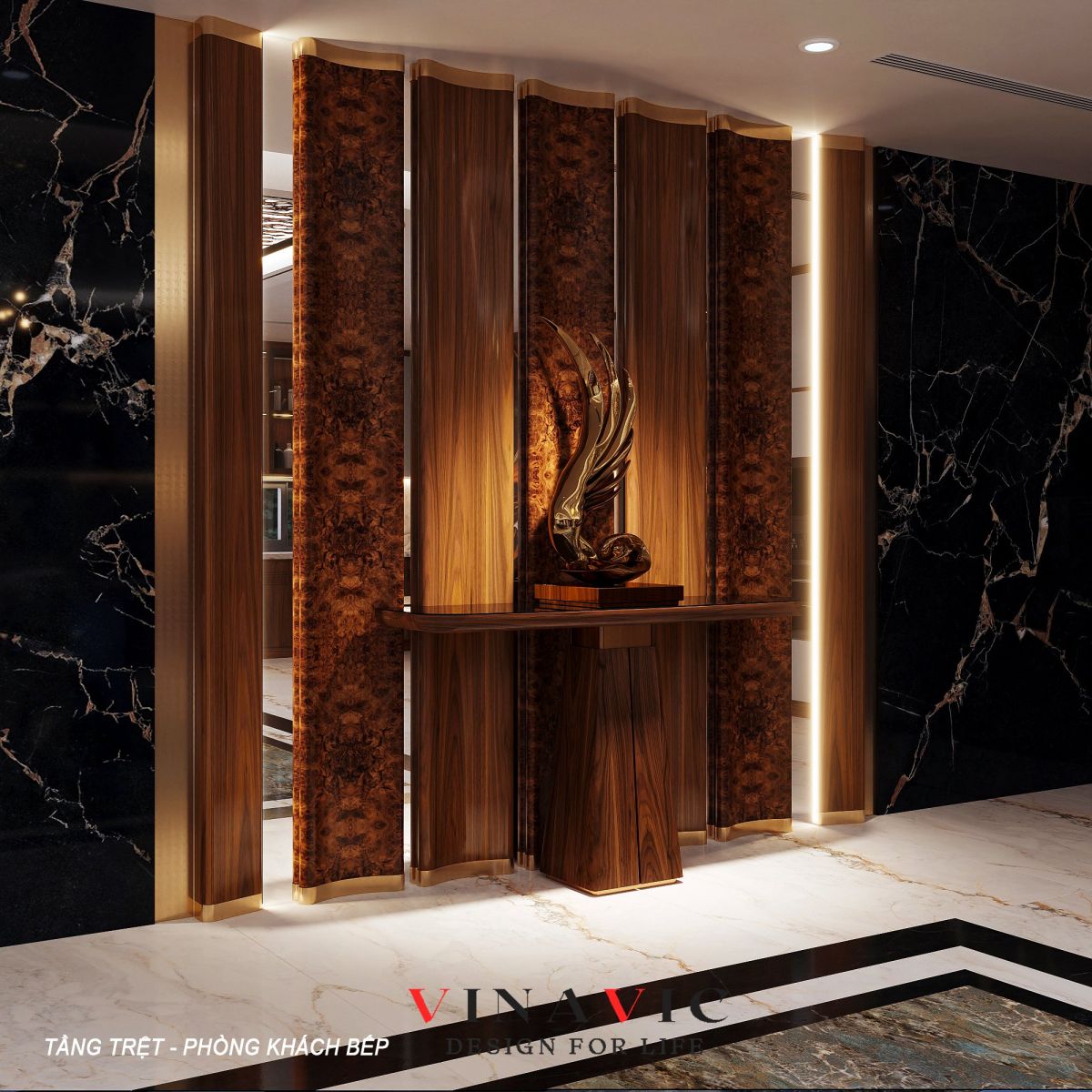 Thiết kế nội thất biệt thự hiện đại siêu sang