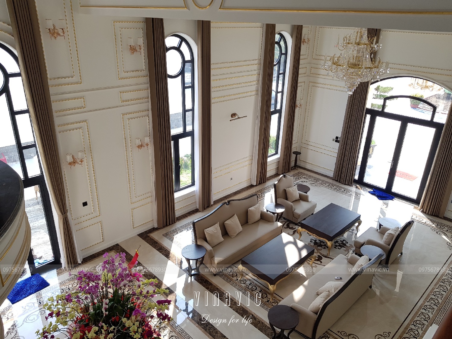 Thi công trọn gói kiến trúc và nội thất biệt thự ở Bình Dương TCBT2002