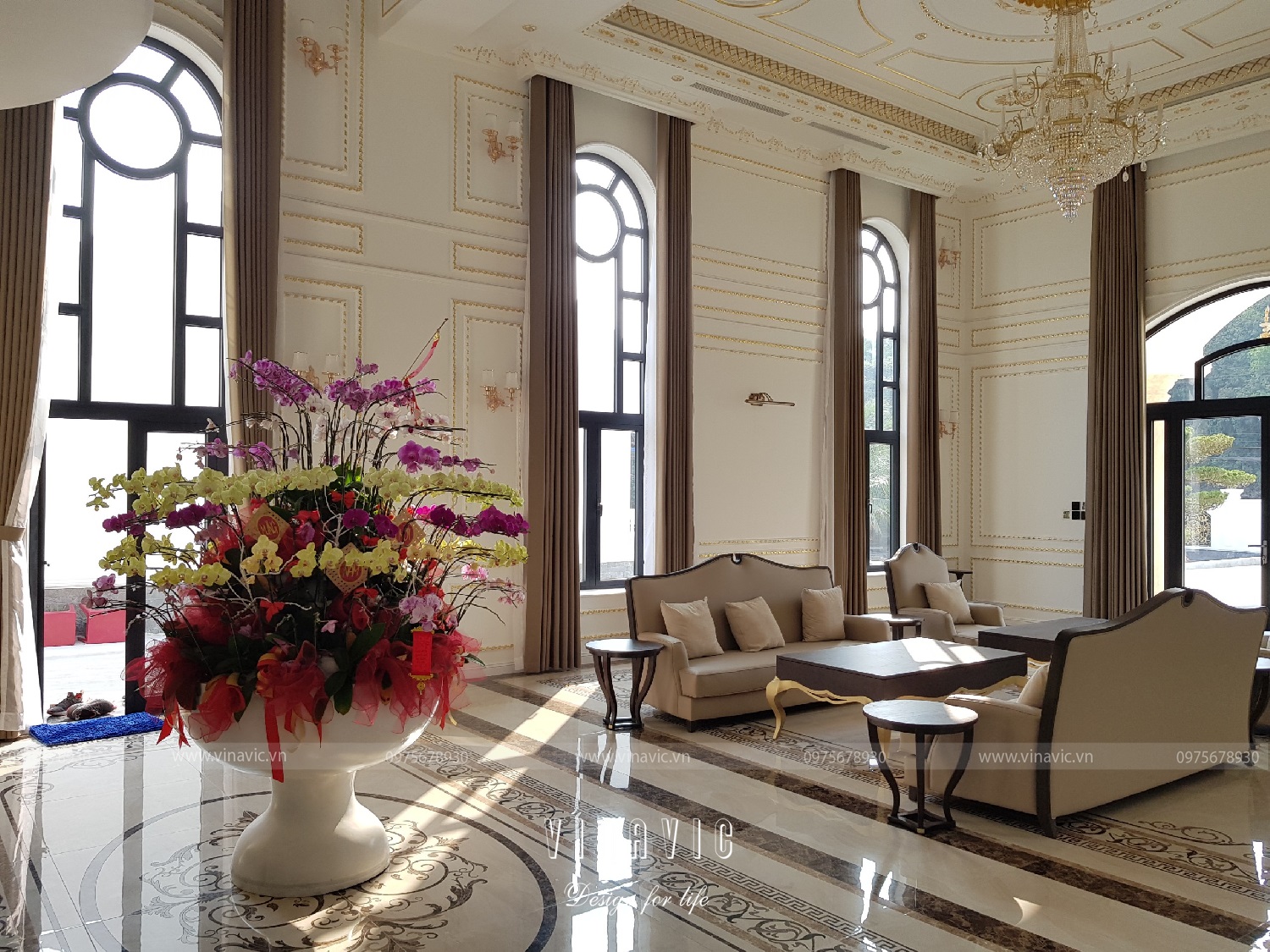 Thi công trọn gói kiến trúc và nội thất biệt thự ở Bình Dương TCBT2002