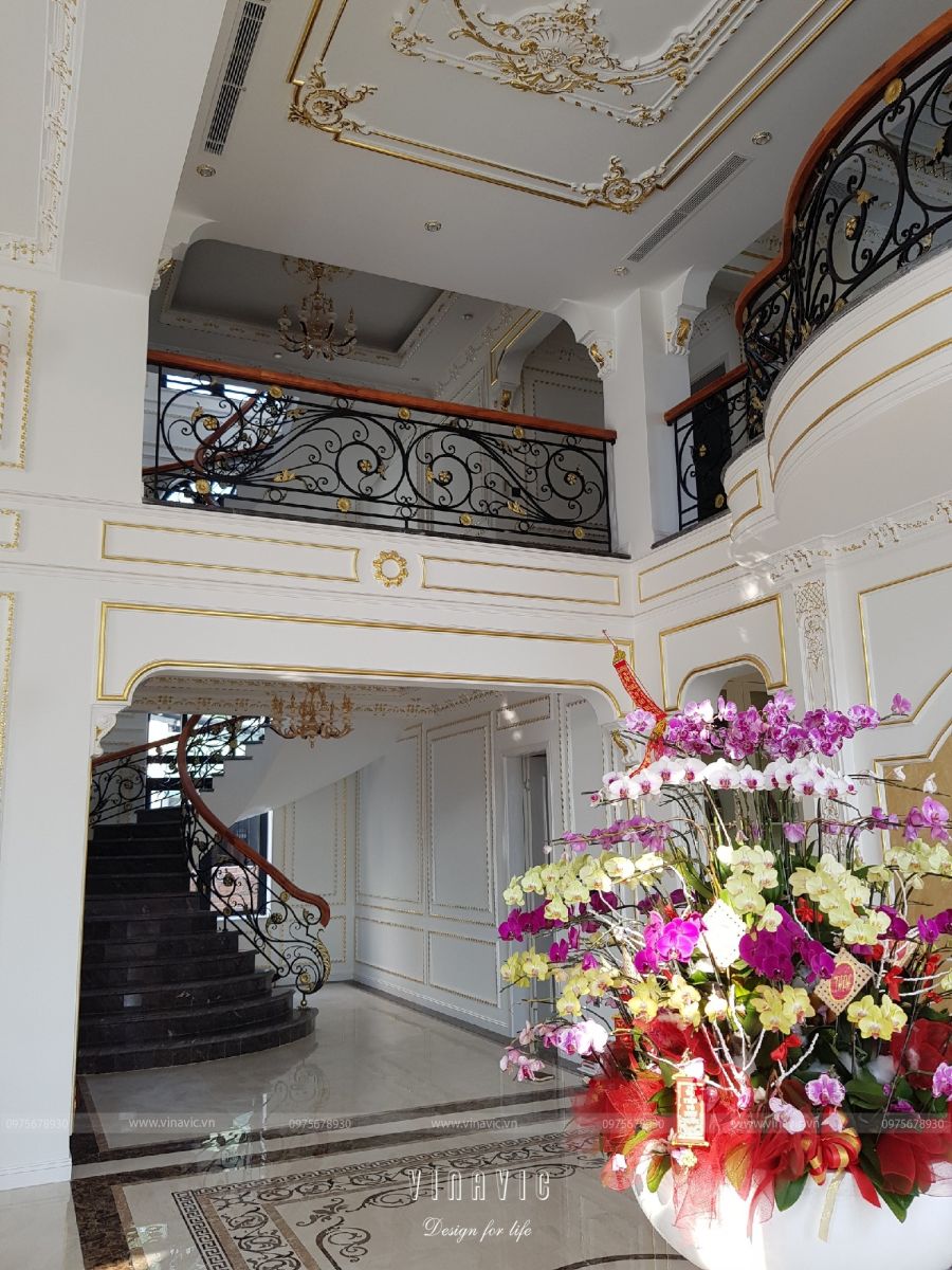 Thi công trọn gói kiến trúc và nội thất biệt thự ở Bình Dương TCBT2002