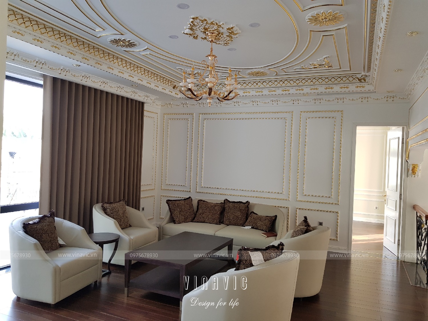 Thi công trọn gói kiến trúc và nội thất biệt thự ở Bình Dương TCBT2002