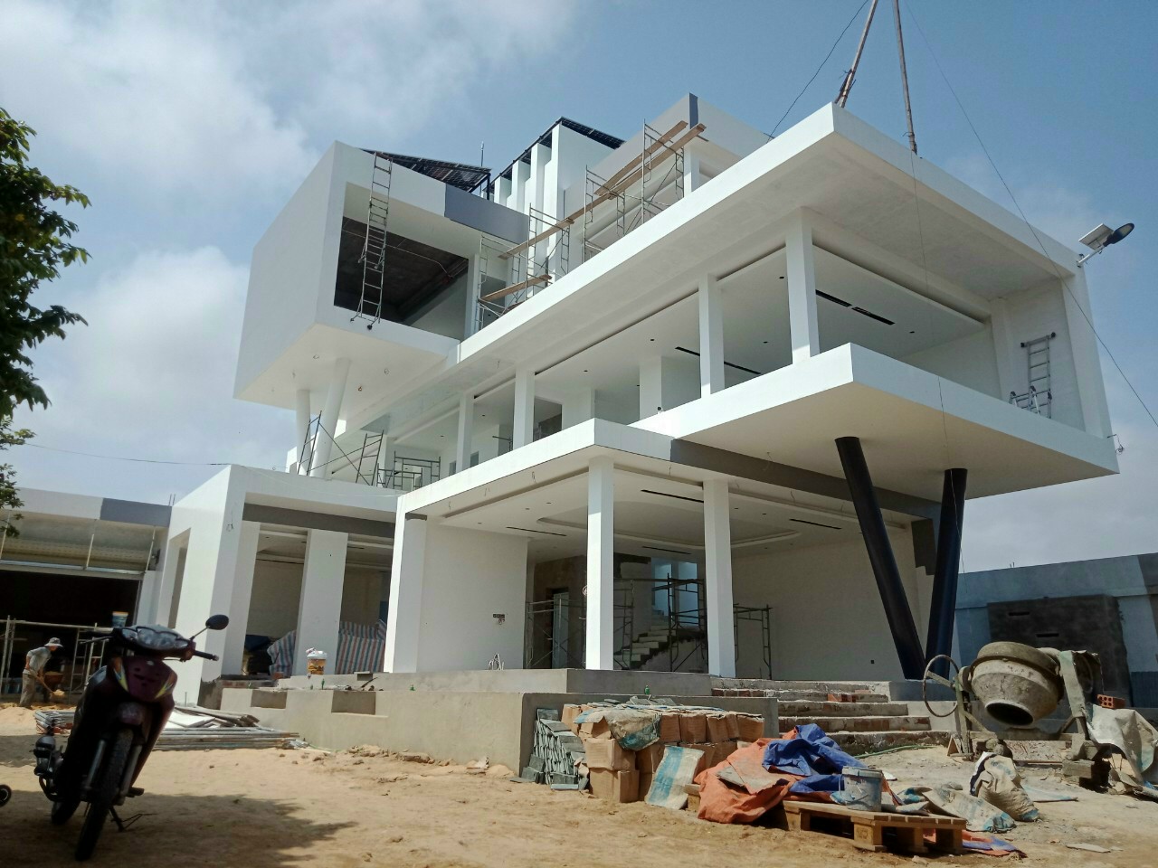 Thi công biệt thự hiện đại 3 tầng 220m2 (CĐT: Mr Nhật- Quảng Bình) TCBT2218